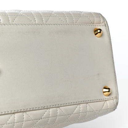 Christian Dior Lambskin Cannage Large Lady Dior Light Beige 31 of 35