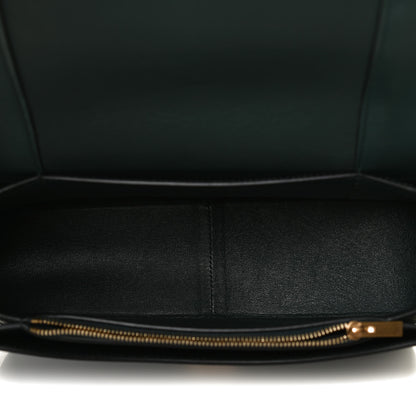Celine Shiny Smooth Calfskin Medium Frame Shoulder Bag Amazone Dark Navy 5 of 11