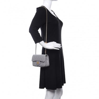 Chanel Lambskin Quilted Mini Rectangular Pearl Crush Flap Grey 2 of 12