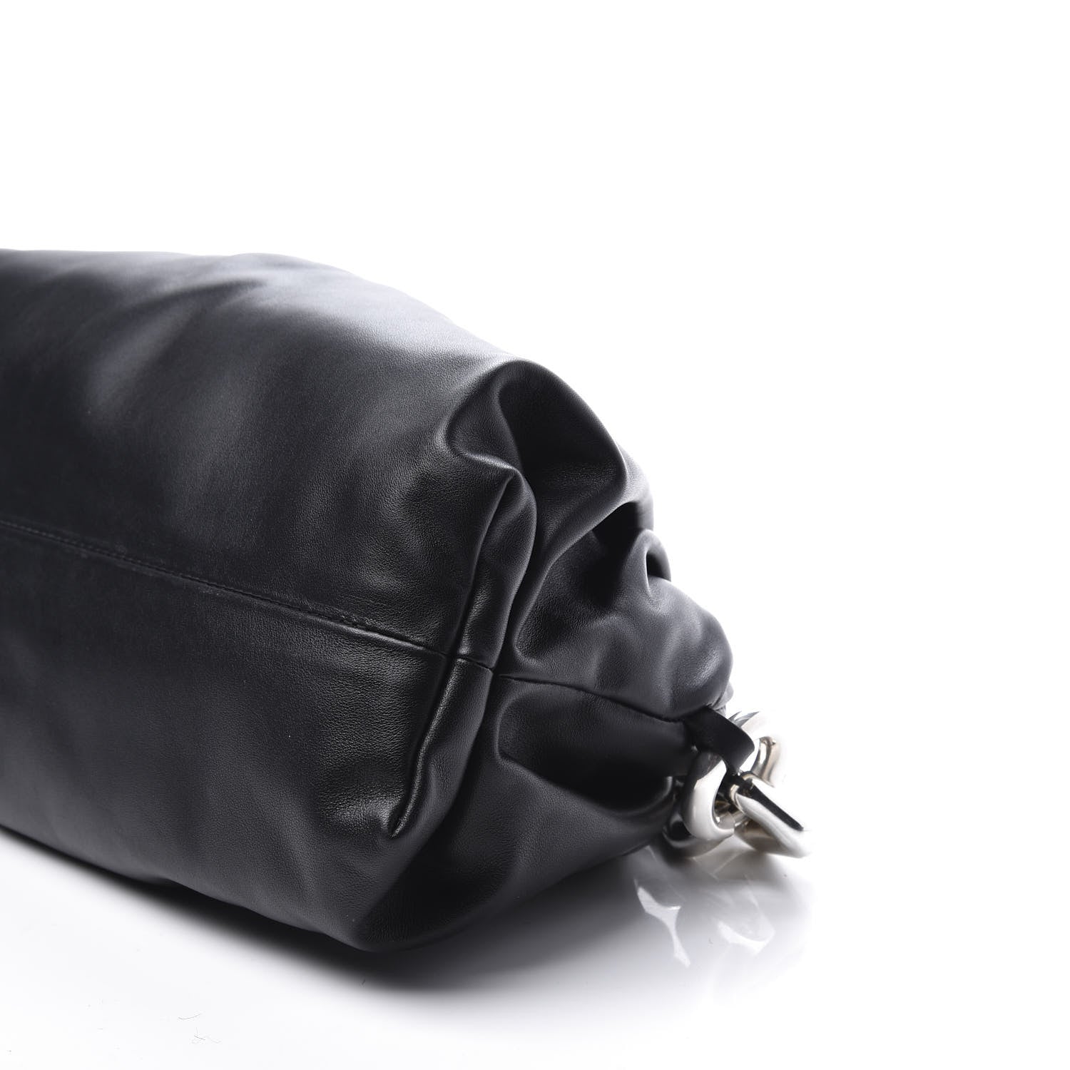 Bottega Veneta Calfskin The Pouch Chain Black 8 of 9