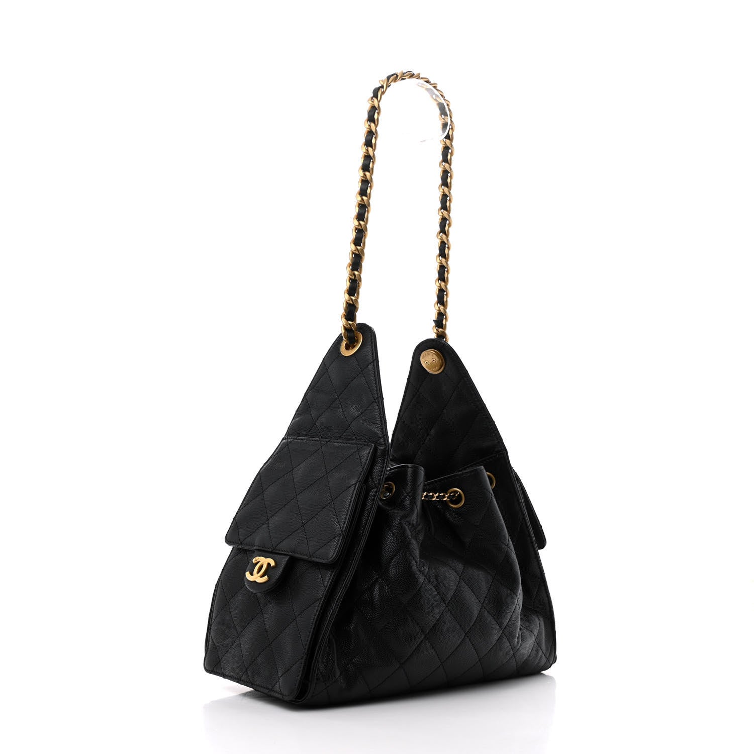 Chanel Caviar Quilted Small Chanel 25 Handbag Black 3 of 11