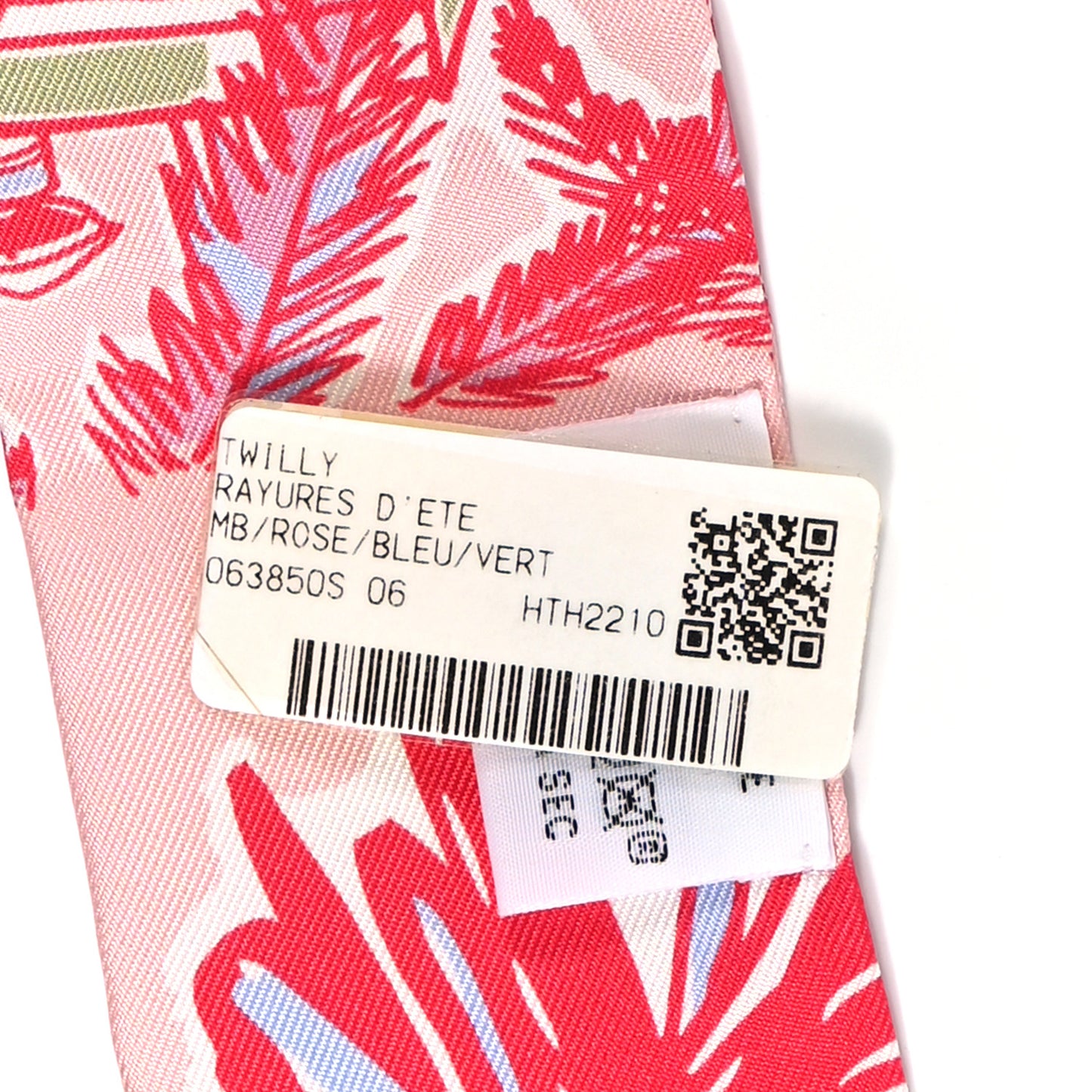 Silk Rayures D'Ete Twilly Rose Bleu Vert