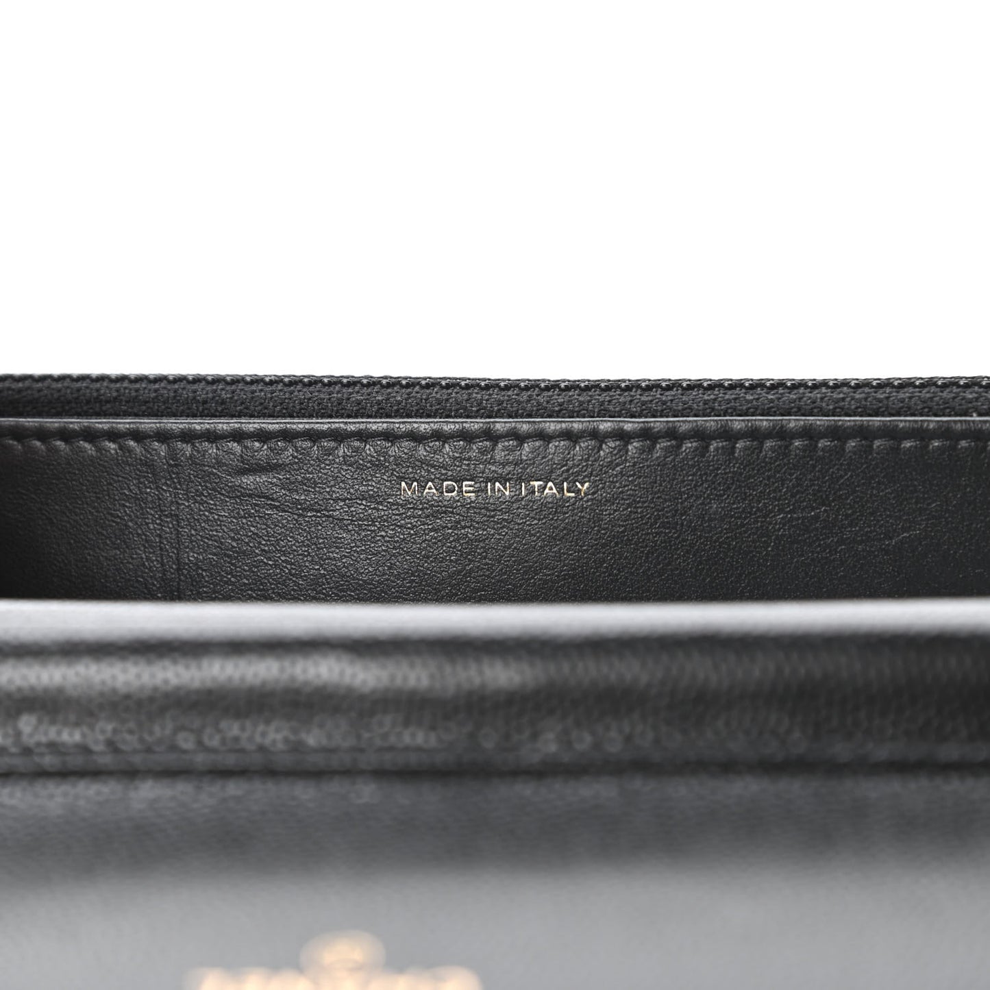 Caviar Quilted French New Wave Chain CC Wallet On Chain WOC Black