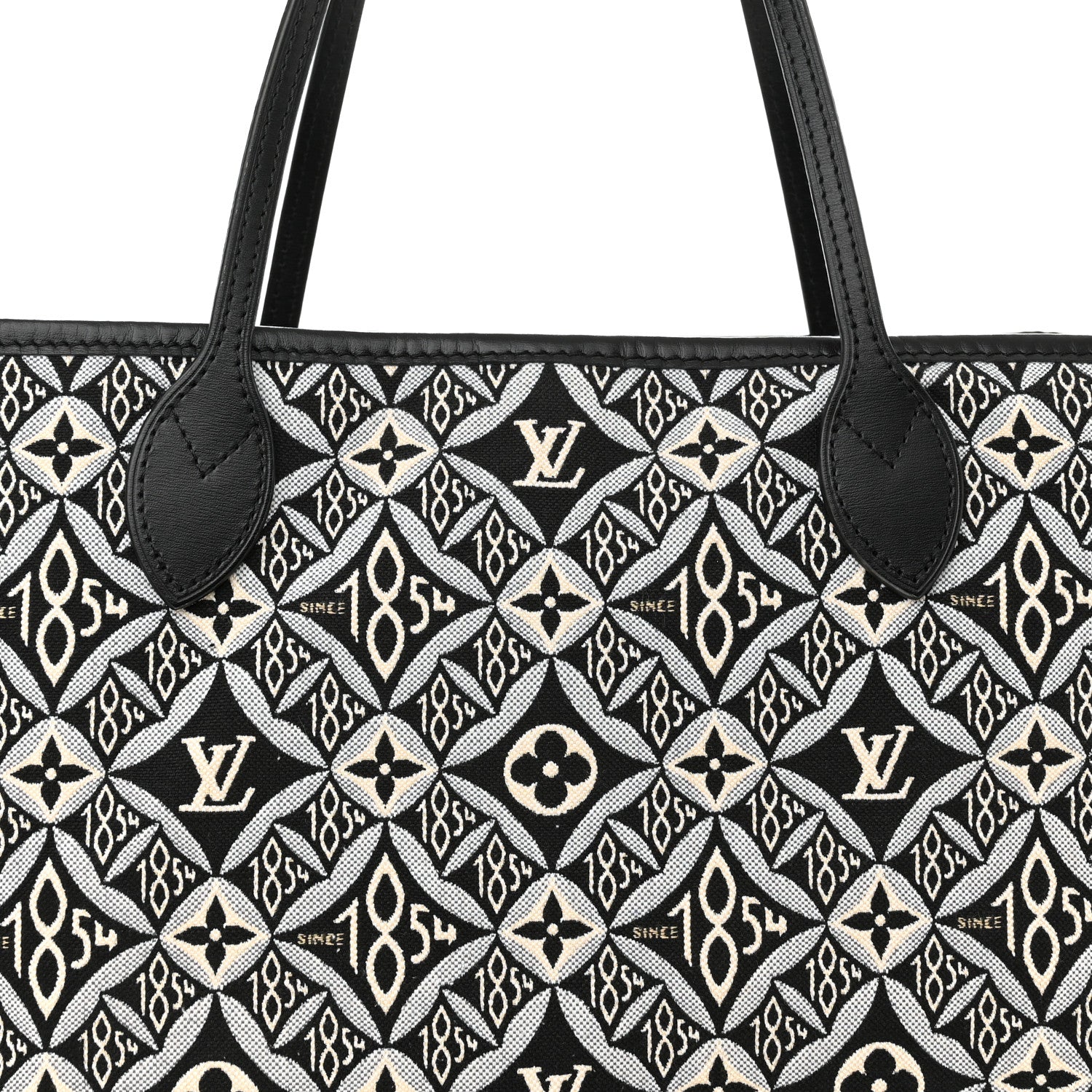 Louis Vuitton Jacquard Since 1854 Neverfull MM Grey 8 of 10