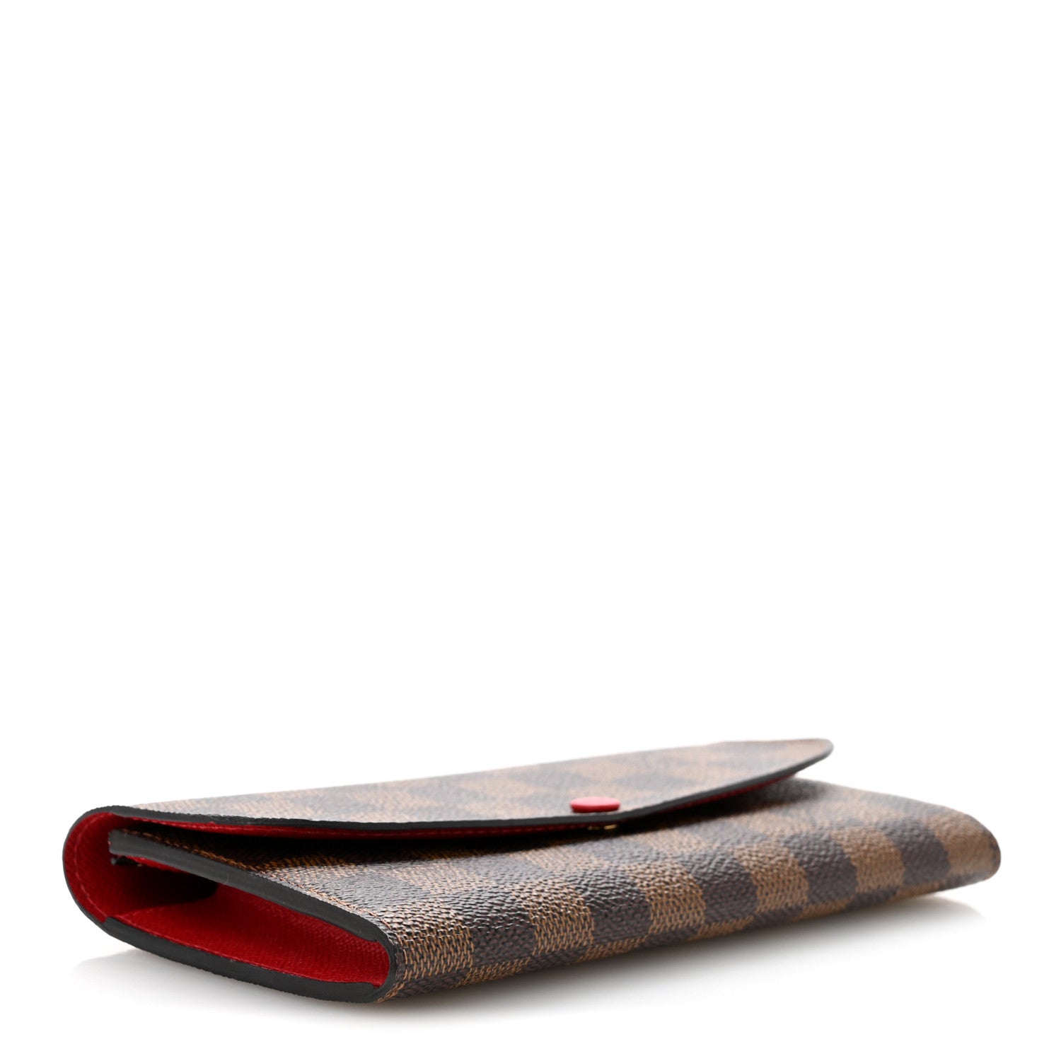 Louis Vuitton Damier Ebene Emilie Wallet Red 4 of 10