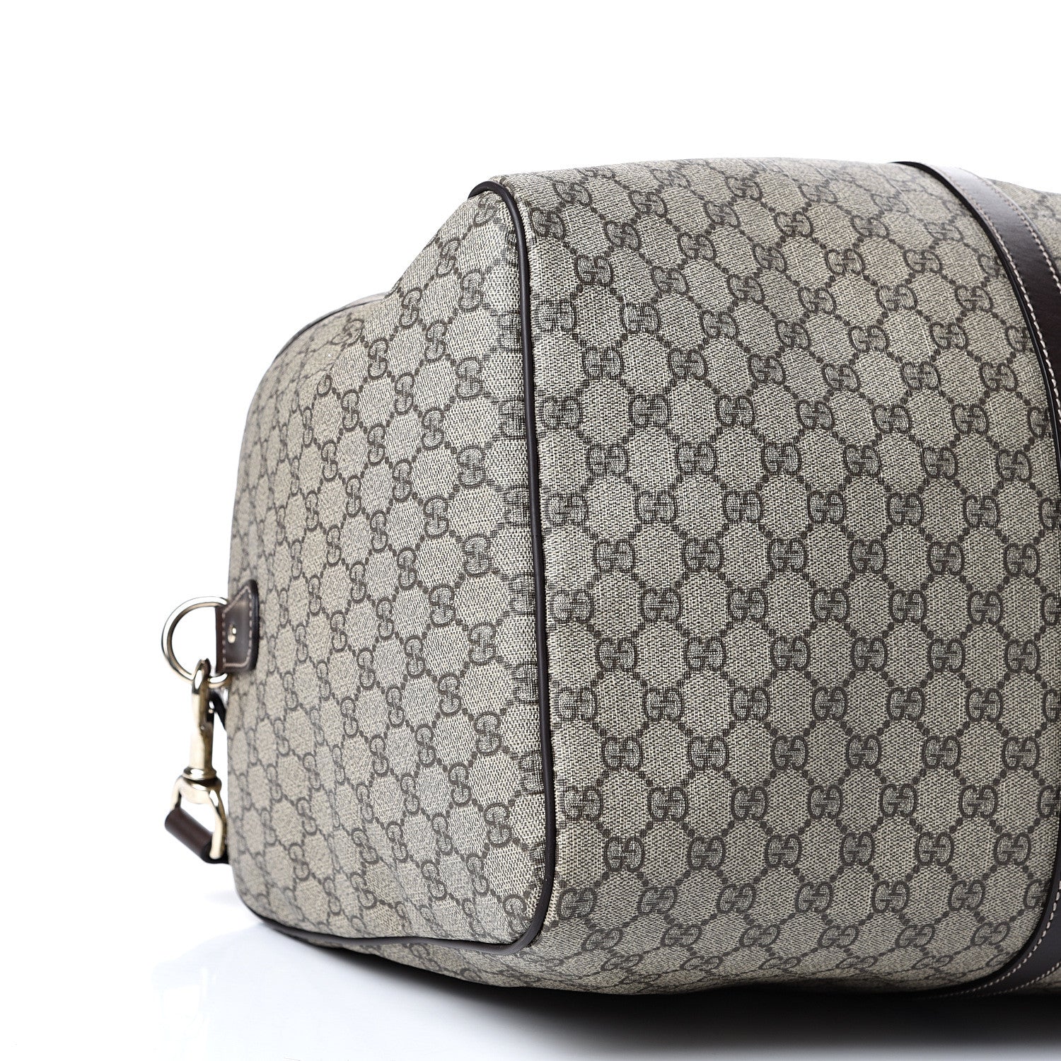Gucci GG Plus Monogram Large Carry On Duffle Bag Brown 8 of 16