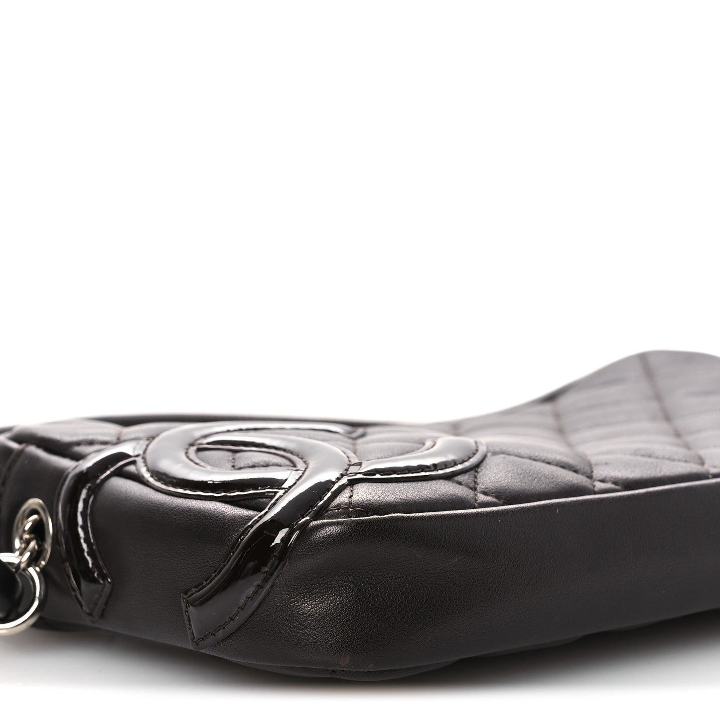 Calfskin Quilted Cambon Pochette Brown