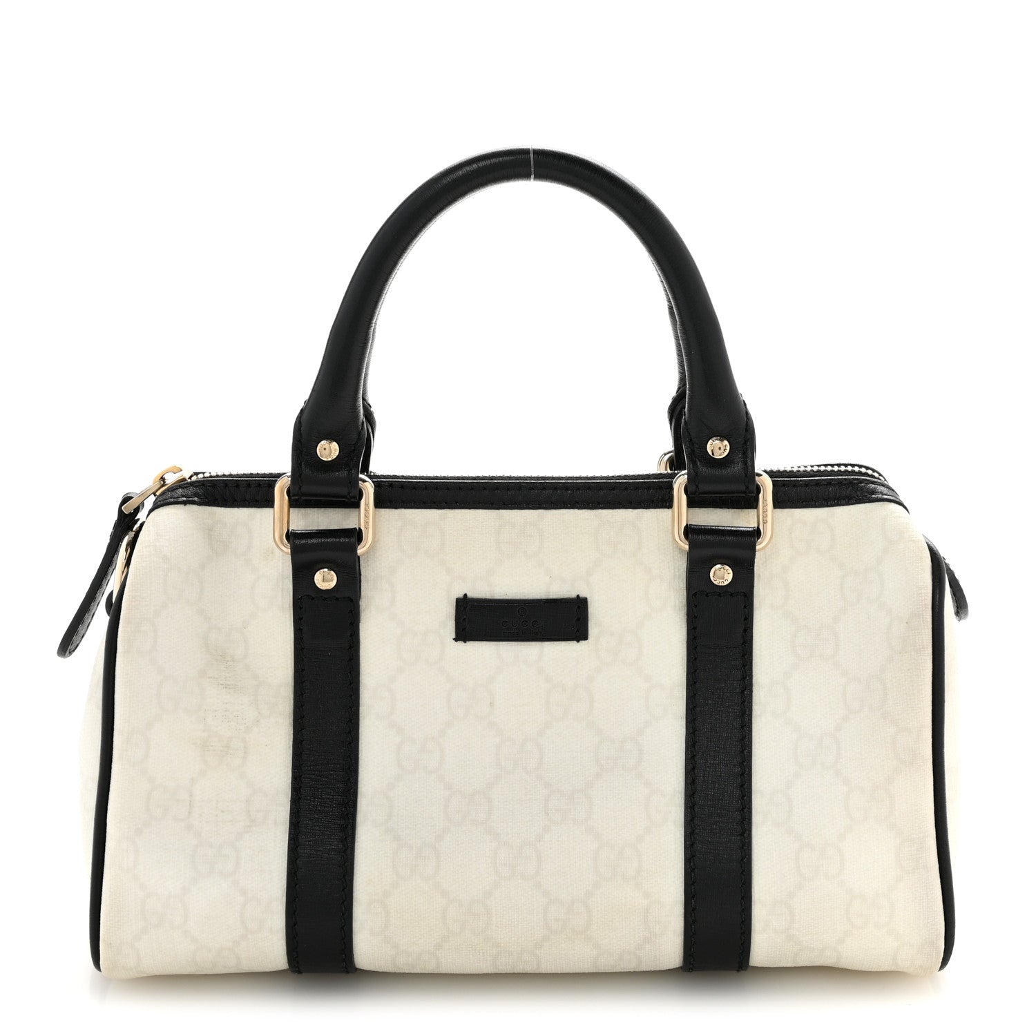 Gucci GG Plus Monogram Small Joy Boston White Black 1 of 15