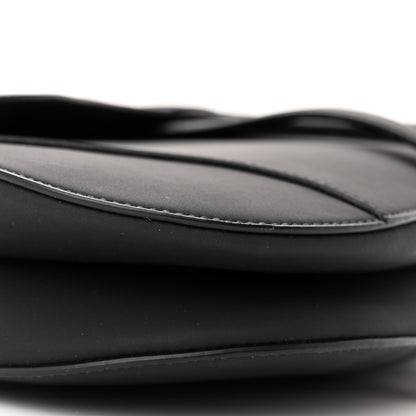 Christian Dior Ultra Matte Calfskin Saddle Bag With Strap Black 9 of 10