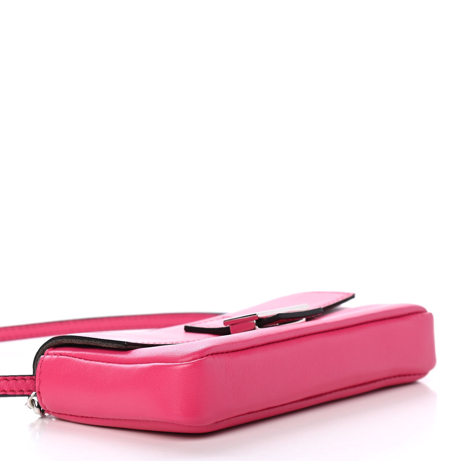 Fendi Shiny Nappa Micro Baguette Fuchsia 3 of 8
