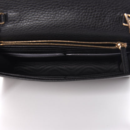 Gucci Dollar Calfskin Interlocking G Chain Wallet Black 7 of 11