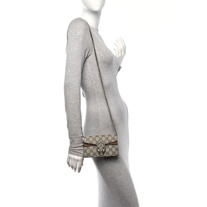 Gucci GG Supreme Monogram Super Mini Dionysus Shoulder Bag Taupe 2 of 10