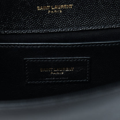 Saint Laurent Grain De Poudre Small Monogram Kate Satchel Black 6 of 10