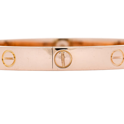 Cartier 18K Pink Gold LOVE Bracelet 17 5 of 9