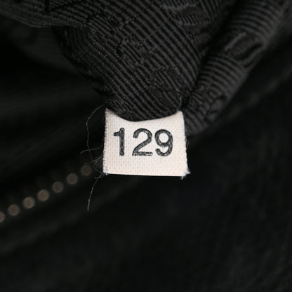 Prada Cervo Antik Easy A Foldover Pushlock Flap Satchel Black 7 of 18
