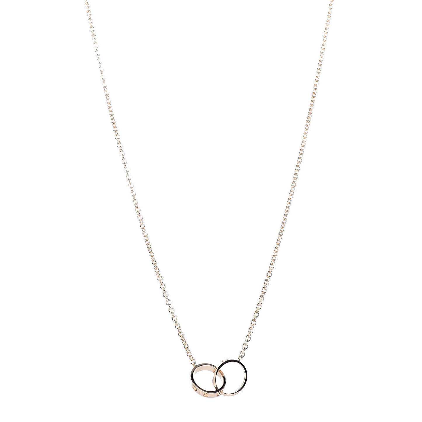 18K Yellow Gold Interlocking LOVE Necklace