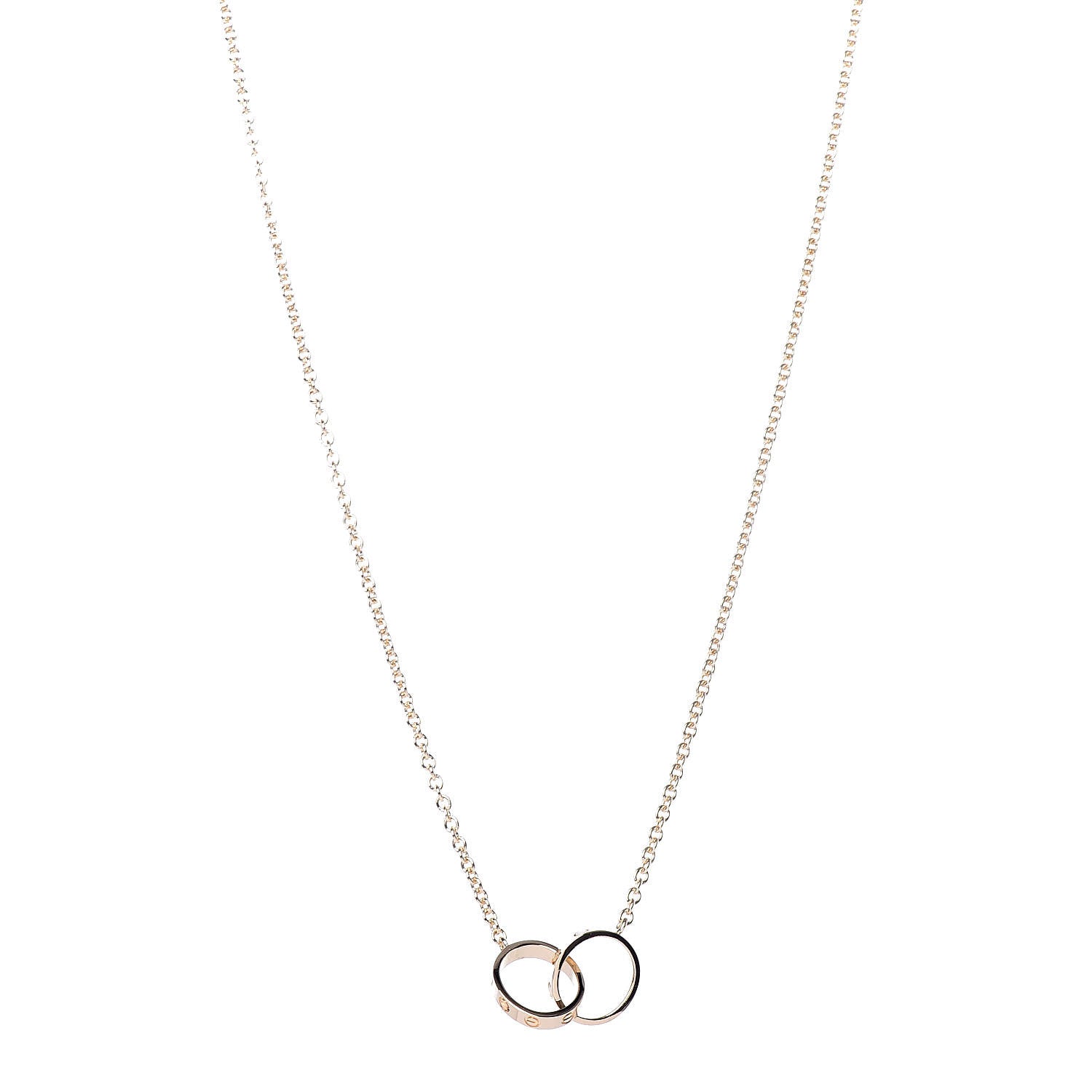 Cartier 18K Yellow Gold Interlocking LOVE Necklace 1 of 5
