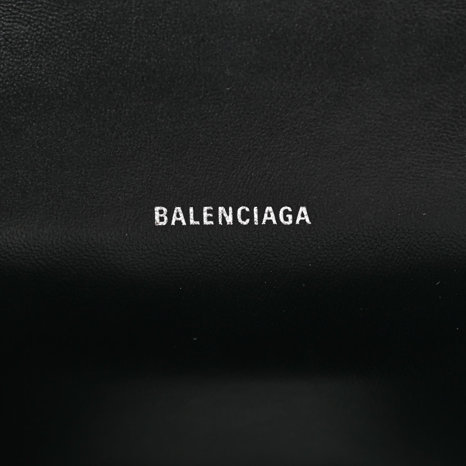 Balenciaga Shiny Box Calfskin Strass Hourglass Top Handle Bag XS Black 6 of 11
