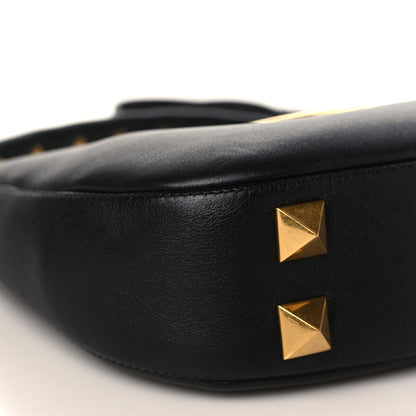 Valentino Garavani Calfskin Stud Sign Zip Hobo Black 6 of 7