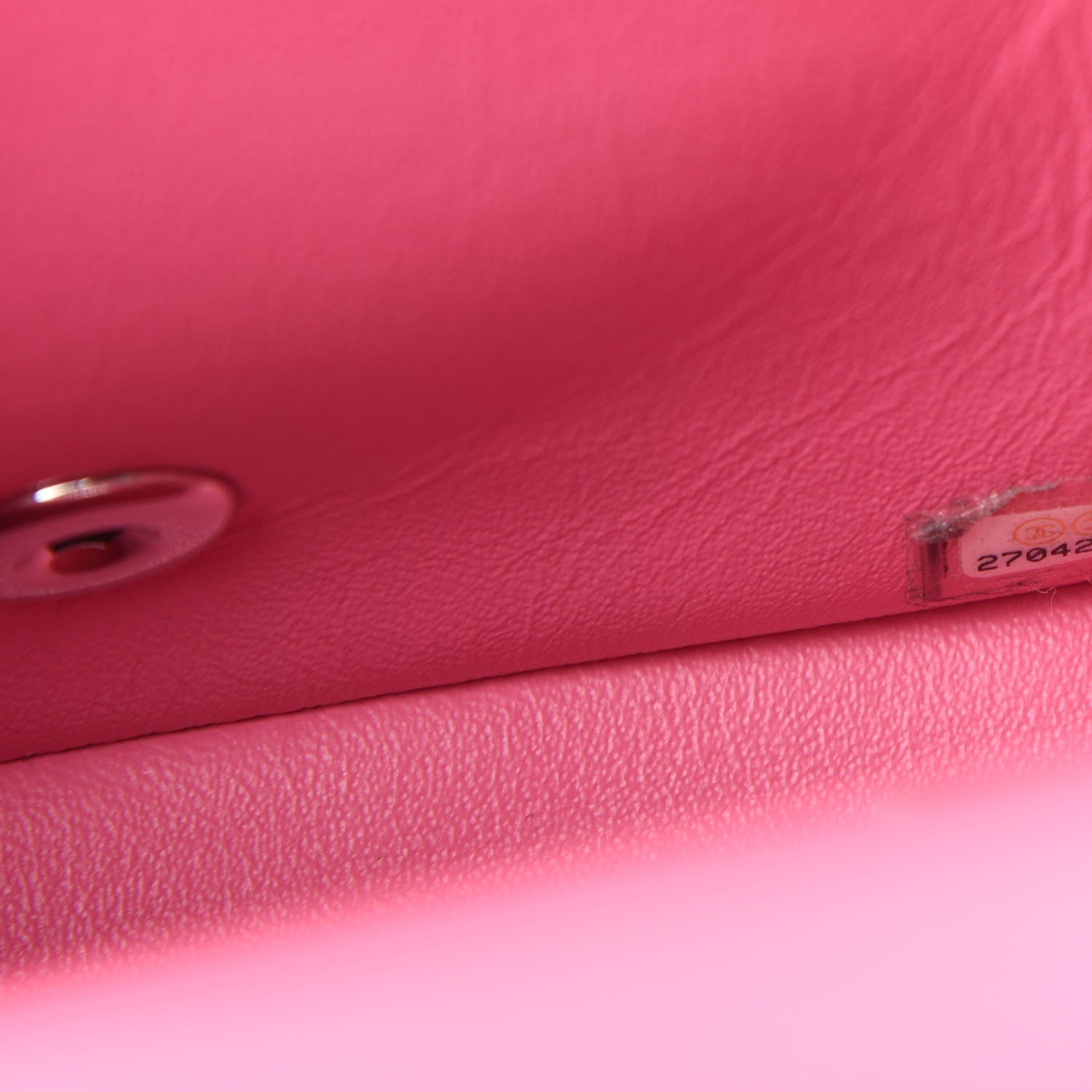 Chanel Lambskin Quilted Mini Square Flap Pink 11 of 12