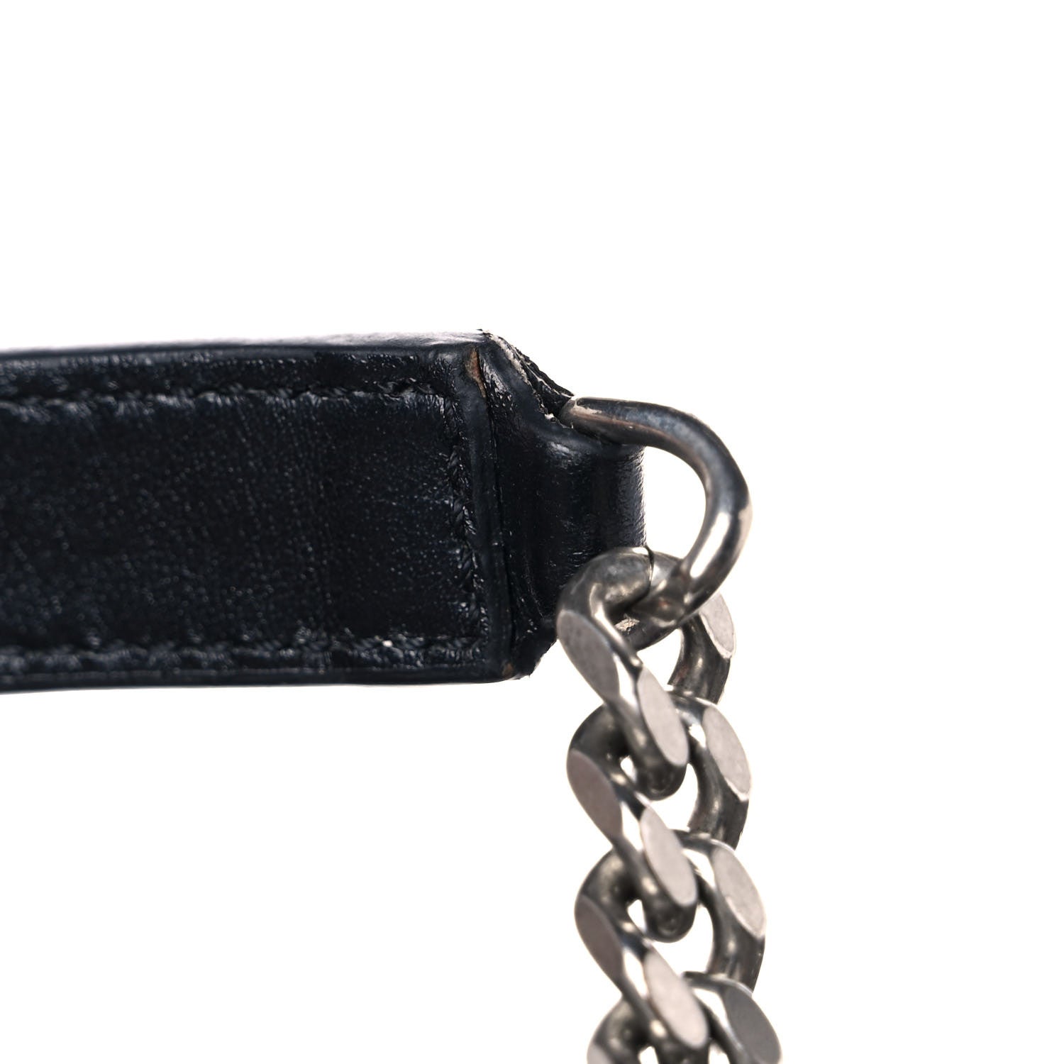 Saint Laurent Calfskin Y Quilted Monogram Medium Loulou Chain Satchel Black 17 of 18