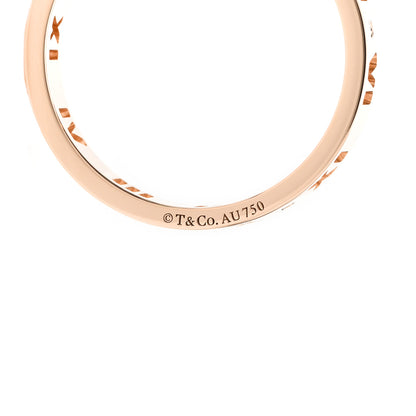 Tiffany 18K Rose Gold Diamond Atlas Pierced Ring 59 8.75 4 of 4