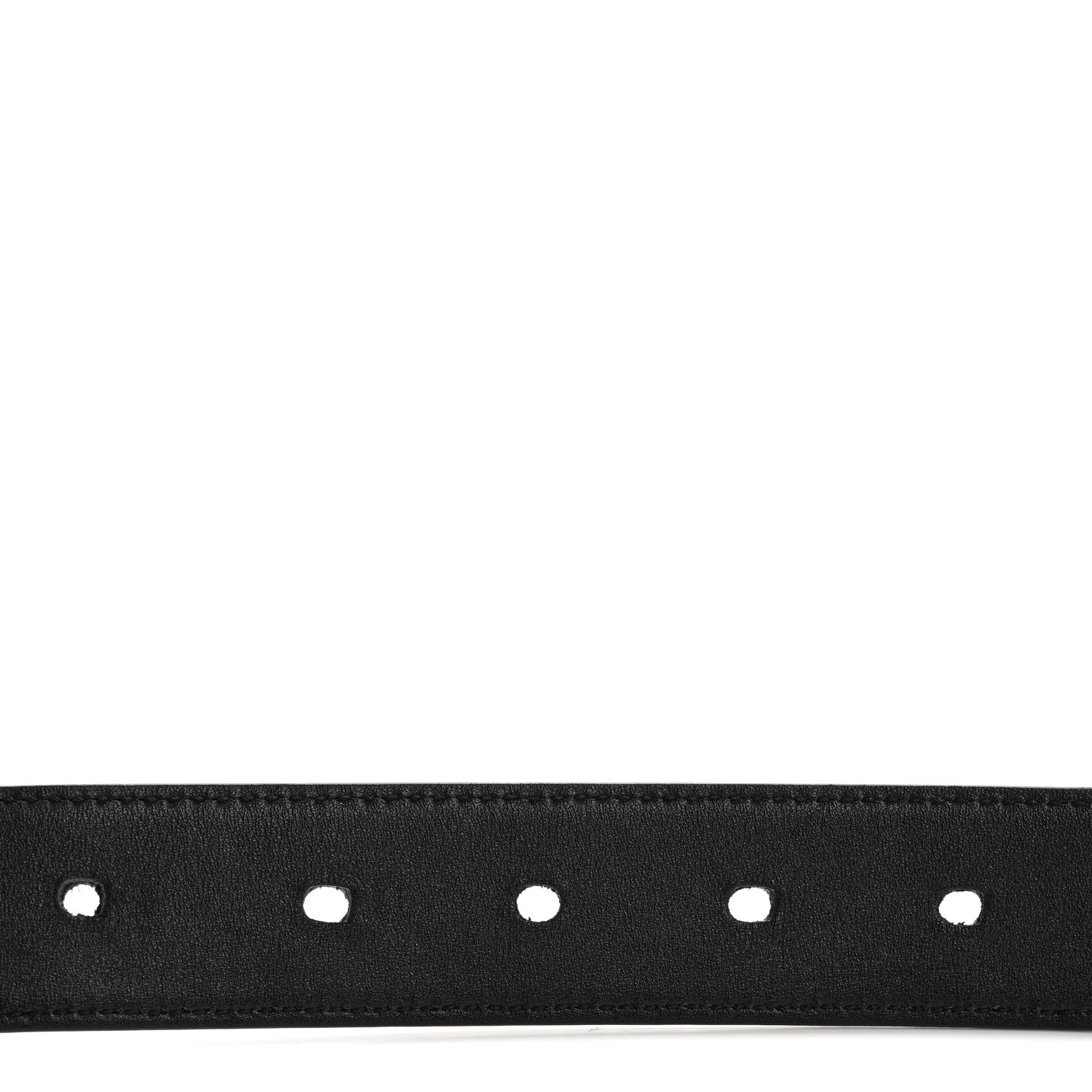 Saint Laurent Lambskin Monogram Cassandre Square Buckle Belt 100 40 Black 7 of 16