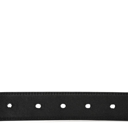 Saint Laurent Lambskin Monogram Cassandre Square Buckle Belt 100 40 Black 7 of 16