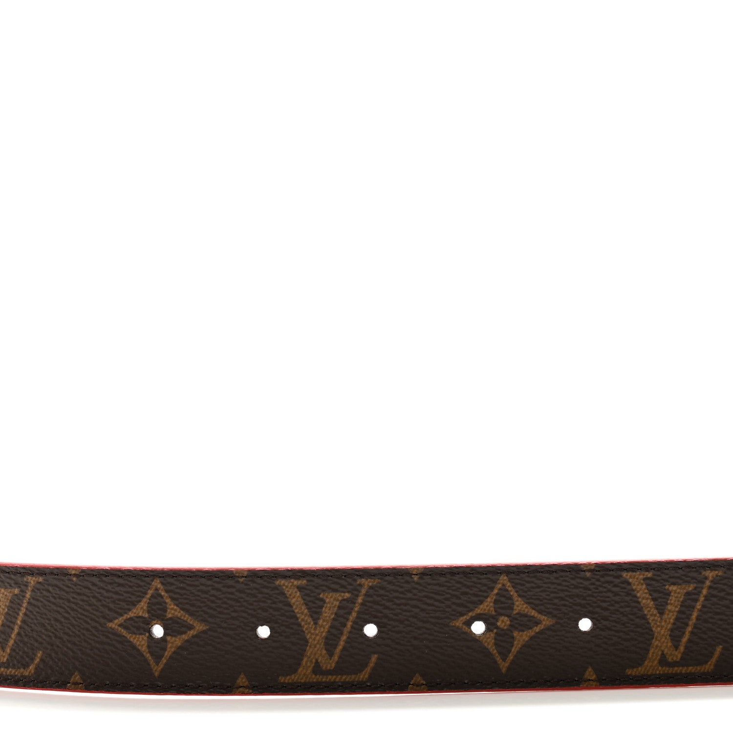 Louis Vuitton Monogram 30mm LV Initiales Reversible Belt 80 32 Red 4 of 11