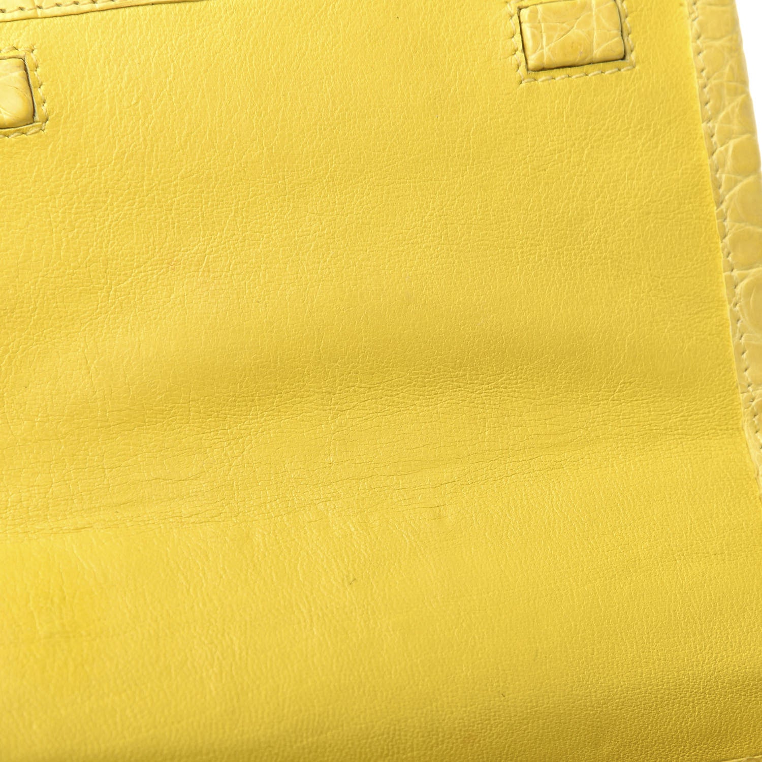 Nancy Gonzalez Crocodile Round Flap Top Crossbody Yellow 12 of 13