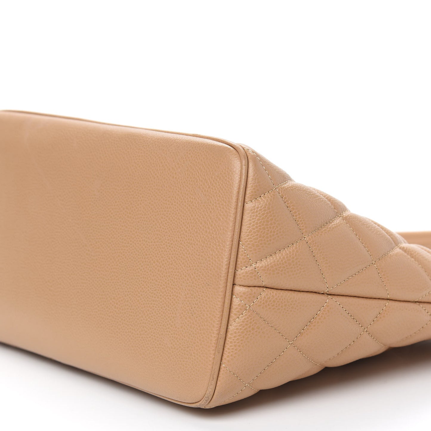 Caviar Quilted Medallion Tote Beige