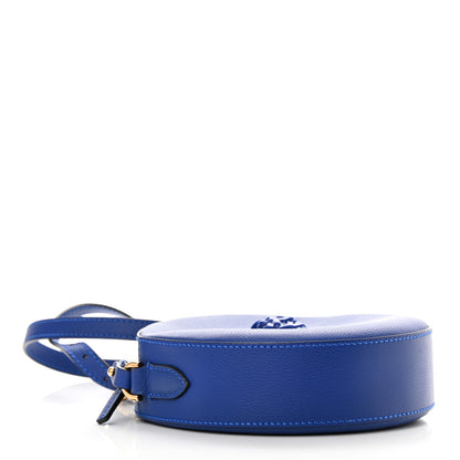 Versace Calfskin La Medusa Round Camera Bag Blue 4 of 9