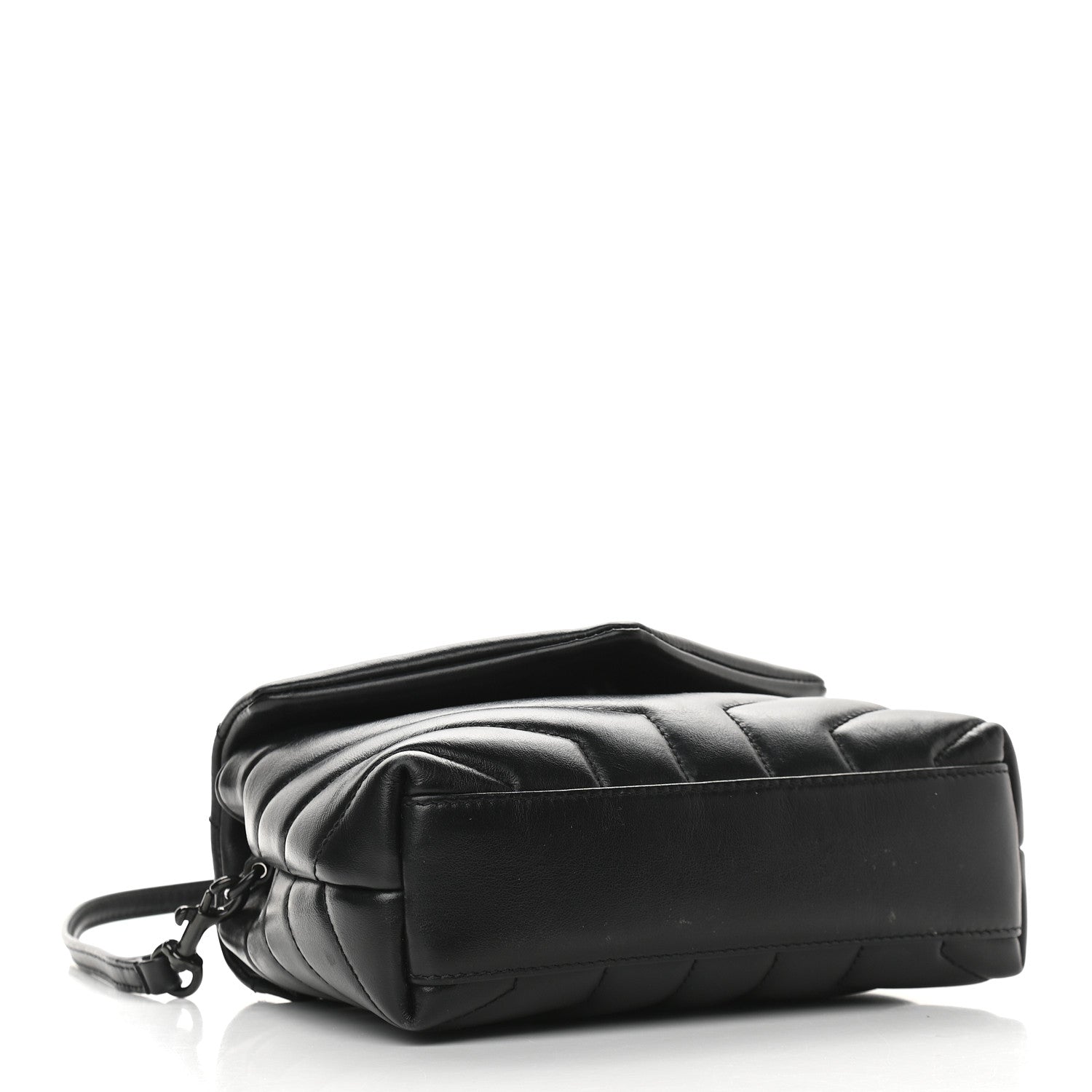 Saint Laurent Calfskin Y Quilted Monogram Toy Loulou Crossbody Bag Black 4 of 10