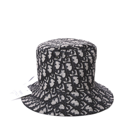 Christian Dior Oblique Reversible Teddy-D Brim Bucket Hat 57 Blue 6 of 14