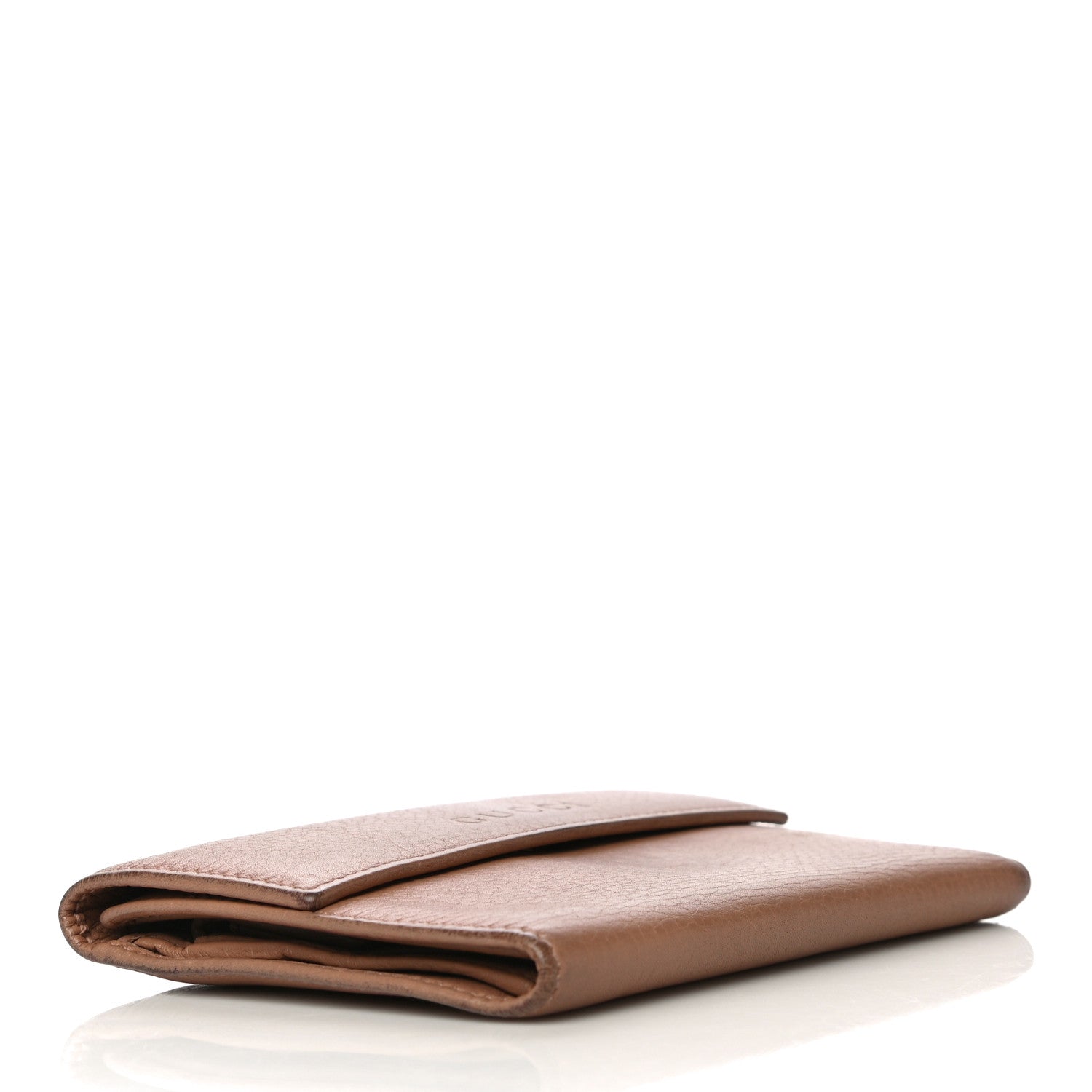 Gucci Deerskin Continental Flap Wallet Brown 4 of 26