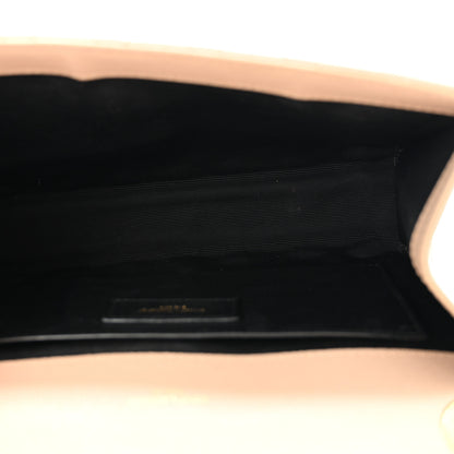 Saint Laurent Grain De Poudre Textured Mixed Matelasse Medium Triquilt Monogram Satchel Dark Beige 5 of 15