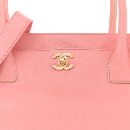 Chanel Calfskin Cerf Executive Shopper Tote Pink 9 of 16