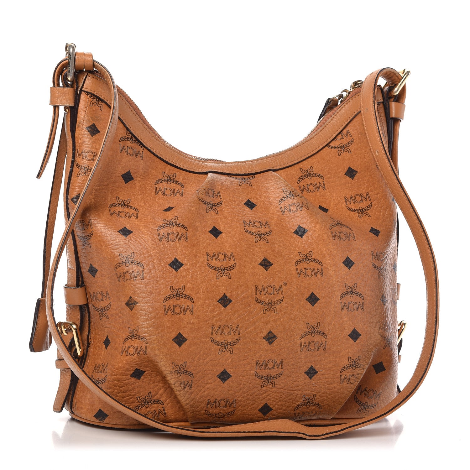 MCM Visetos Hobo Cognac 3 of 14