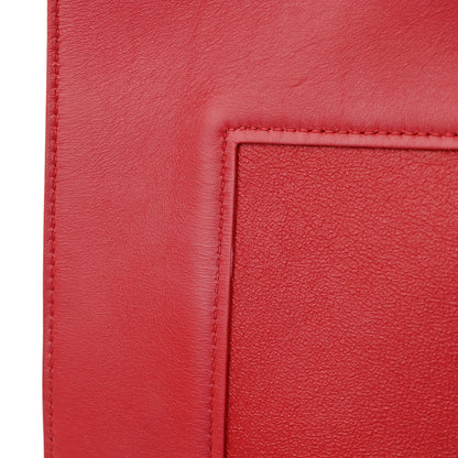 Celine Shiny Smooth Calfskin Medium Frame Shoulder Bag Poppy Red Clay 12 of 17