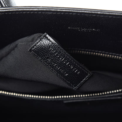 Saint Laurent Grain De Poudre Studded Small Sac De Jour Black 7 of 15