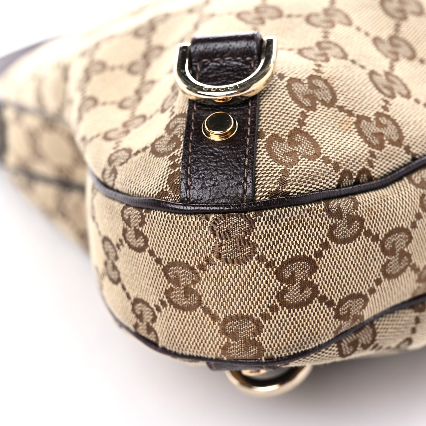 Monogram Large Abbey D Ring Hobo Dark Brown