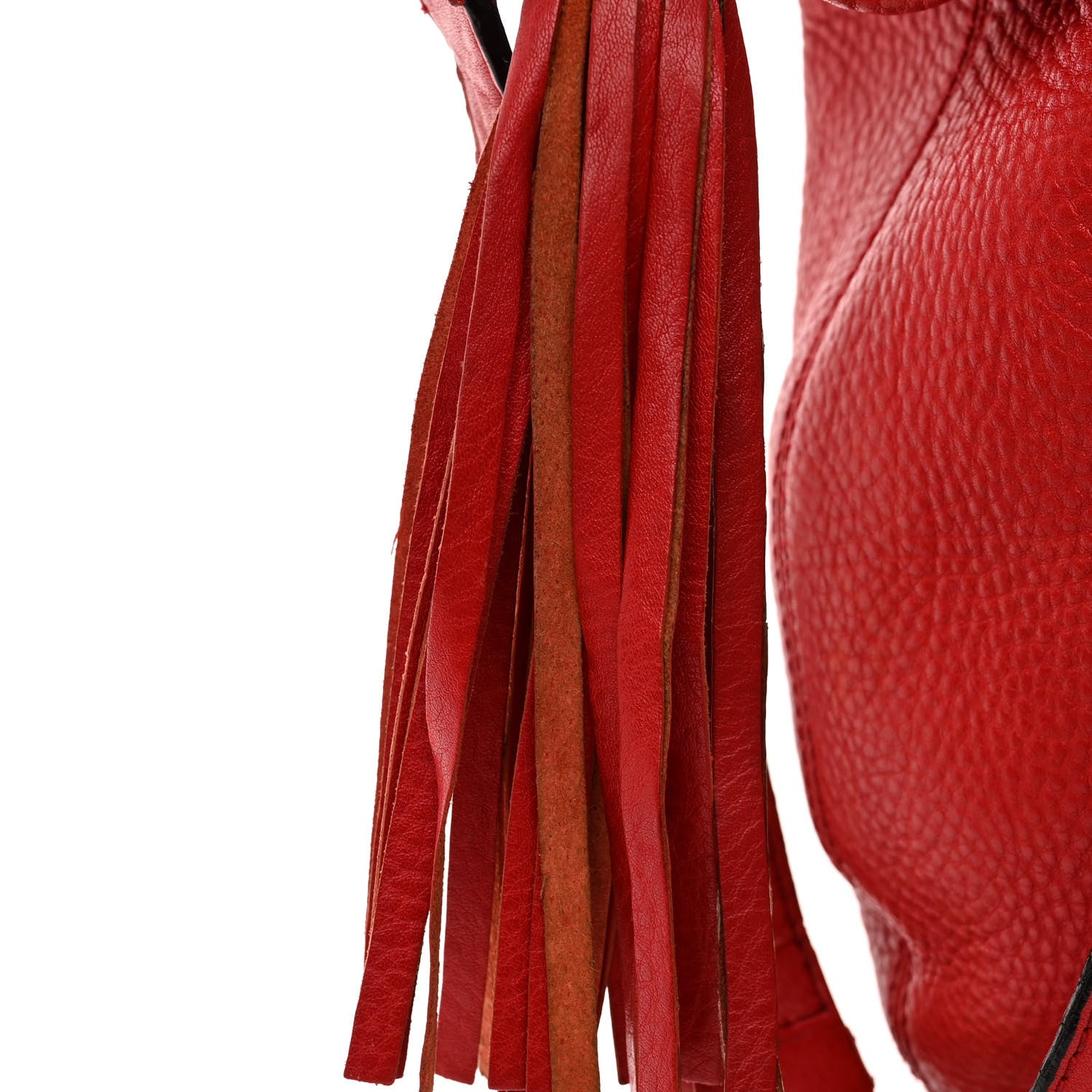 Gucci Pebbled Calfskin Medium Soho Hobo Red 13 of 14