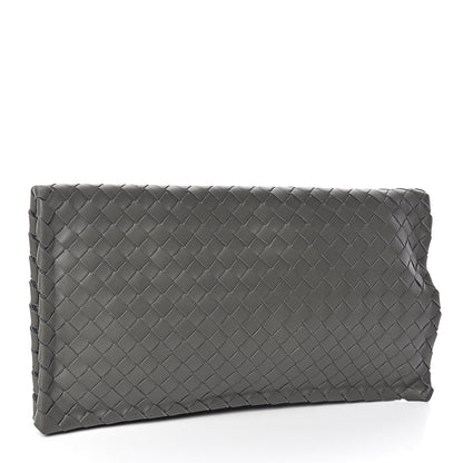 Bottega Veneta Nappa Intrecciato Turnlock Clutch Grey 3 of 8