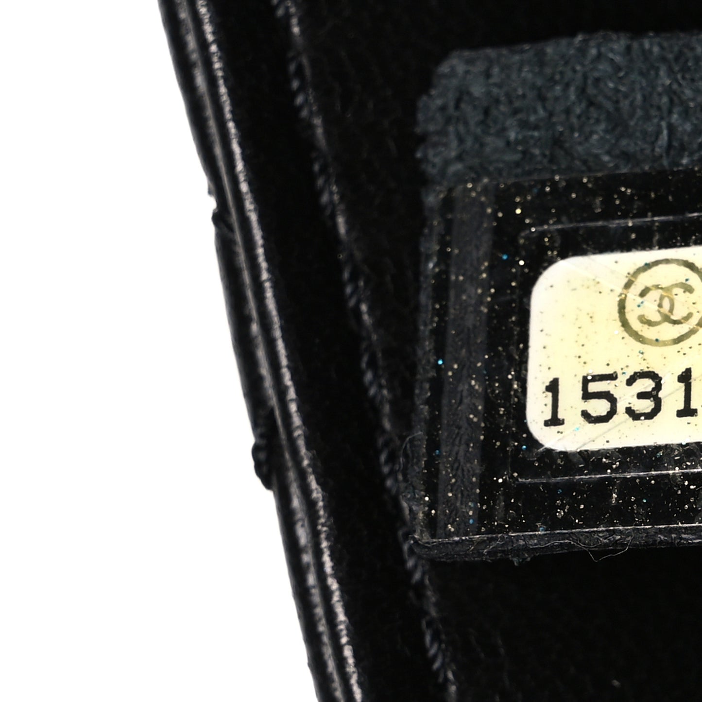 Lambskin Quilted Jumbo 3 Flap Black
