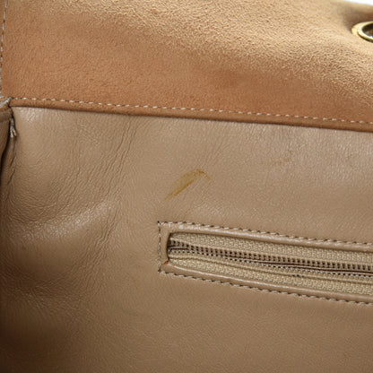 Chanel Suede Quilted Tote Beige 15 of 25