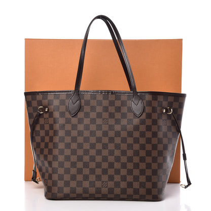 Louis Vuitton Damier Ebene Neo Neverfull MM Rose Ballerine 10 of 10