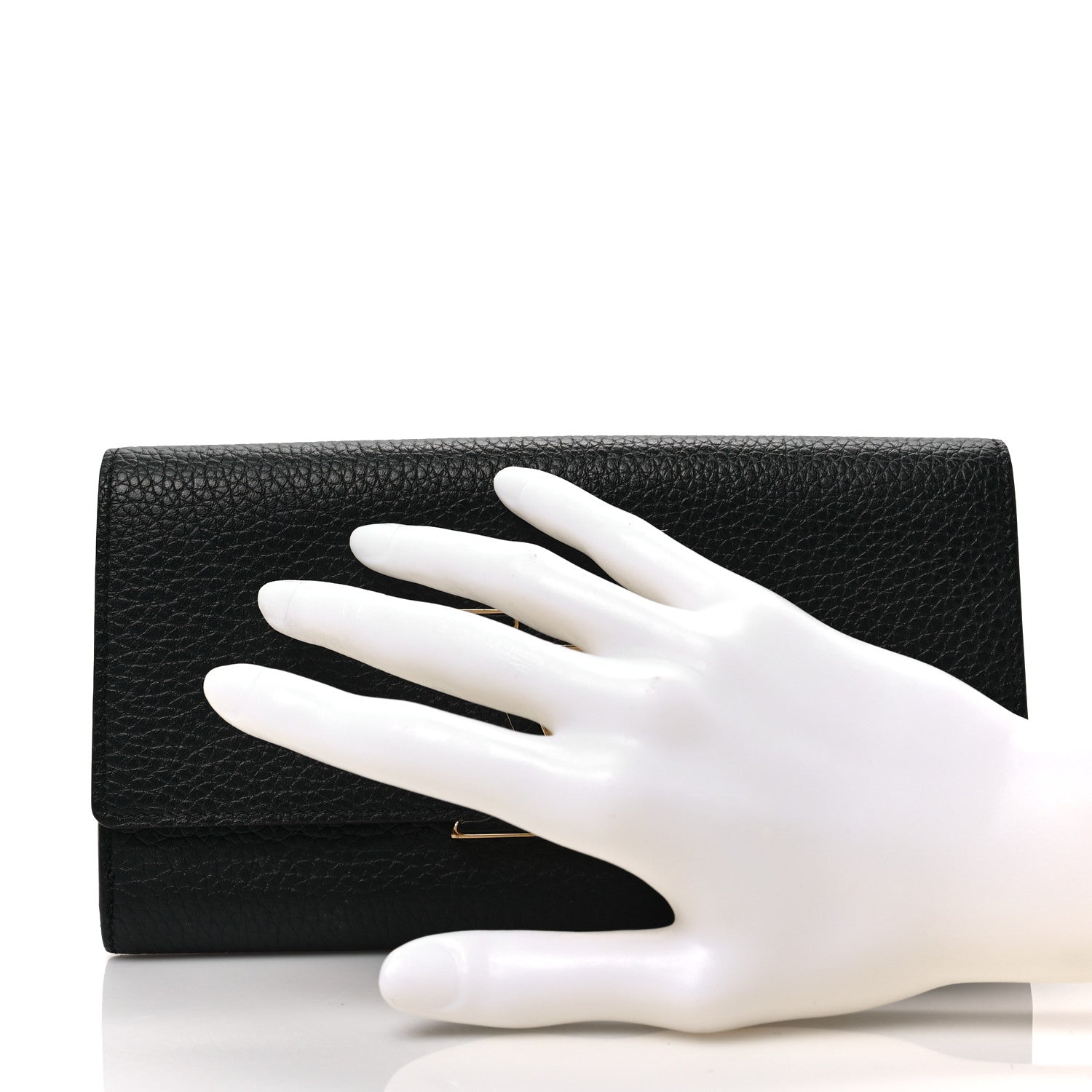Louis Vuitton Taurillon Capucines Wallet Black 2 of 7