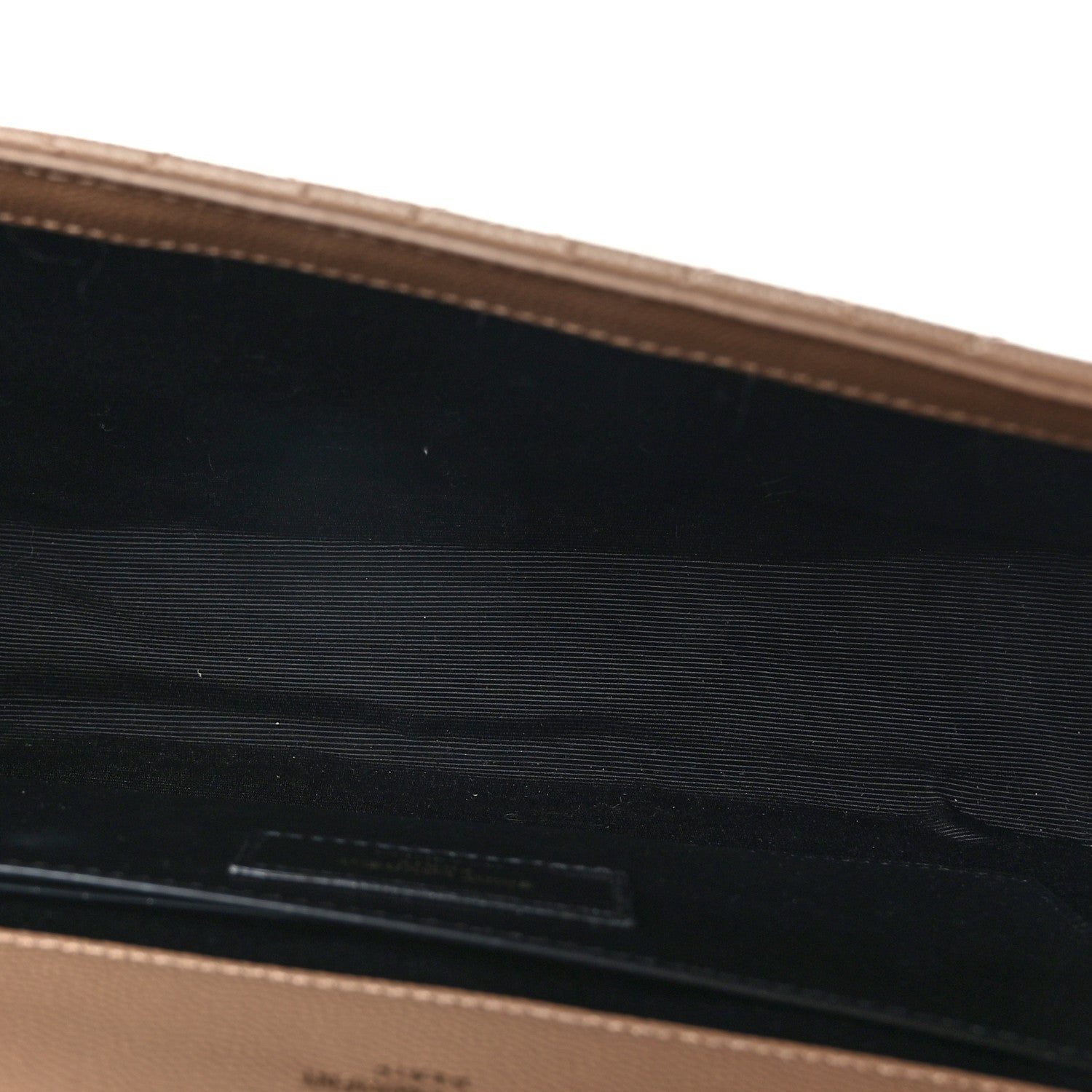 Saint Laurent Grain De Poudre Textured Mixed Matelasse Medium Triquilt Monogram Satchel Dark Beige 5 of 8
