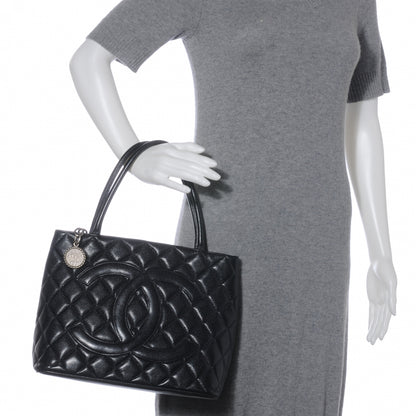Chanel Caviar Medallion Tote Black 2 of 8