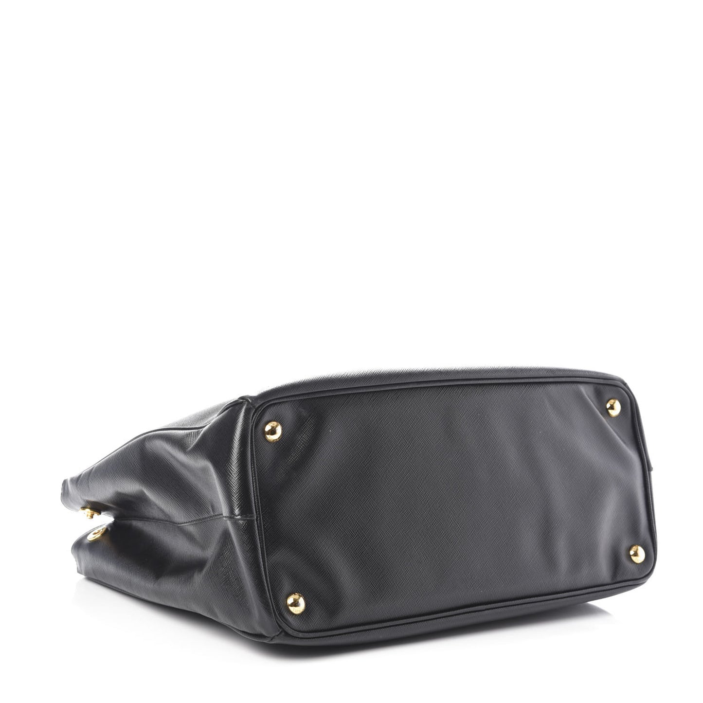 Saffiano Large Galleria Double Zip Tote Black